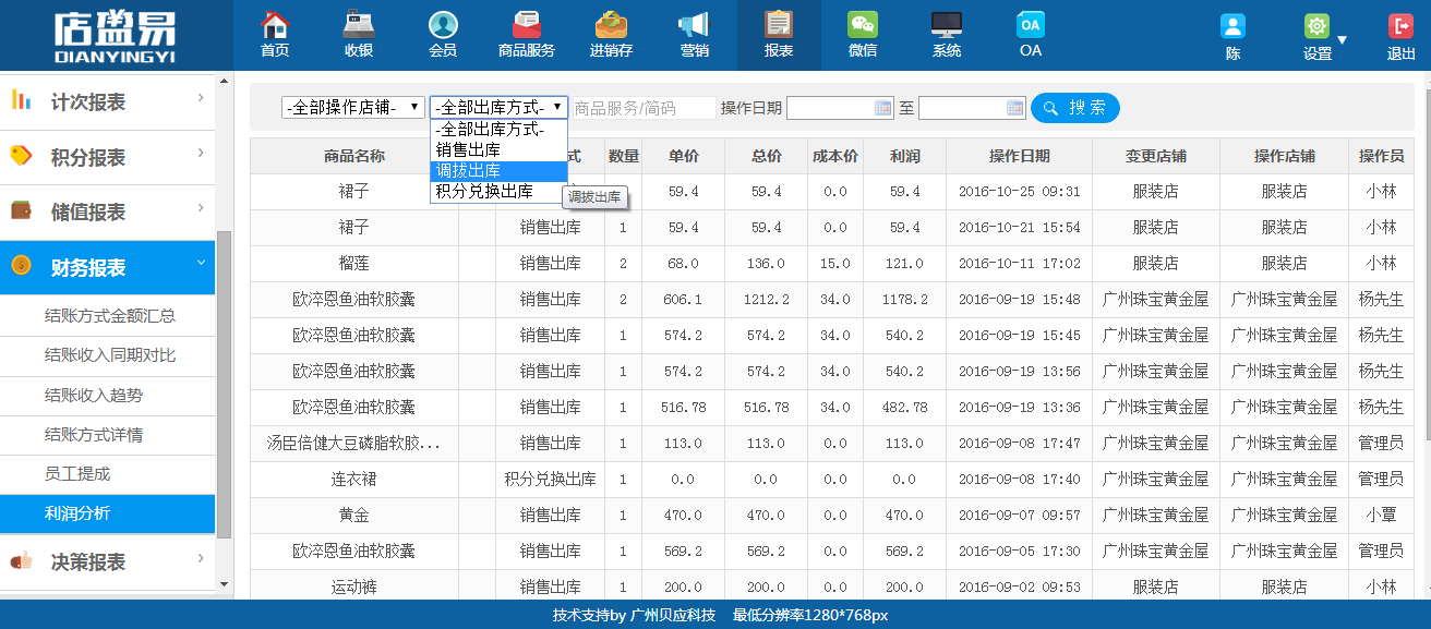 零售店會員卡系統(tǒng)賬單能自動統(tǒng)計