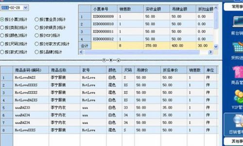 服裝進銷存管理系統(tǒng)幫助門店做好數(shù)據(jù)分析